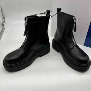 Arizona Jean Co Womens Xander Block Heel Motorcycle Boots Size 9